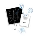 Illustratie van signaalwerking tussen druksensor en alarmunit van Geemarc PSA200 Illustratie van signaalwerking tussen druksensor en alarmunit van Geemarc PSA200