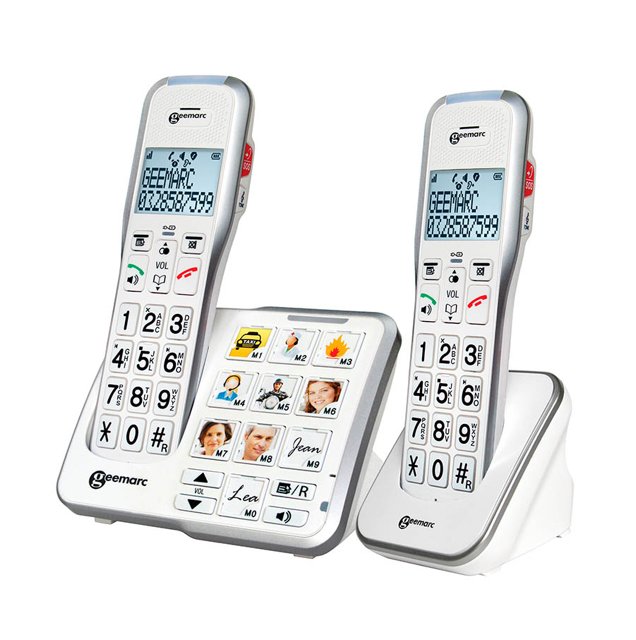Geemarc Amplidect 595 Foto Duo – Draadloze seniorentelefoon met fototoetsen Geemarc Amplidect 595 Foto Duo – Draadloze seniorentelefoon met fototoetsen