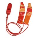 Ear Gear FM hoortoestel beschermingshoesje, oranje-rood met koord Ear Gear FM hoortoestel beschermingshoesje, oranje-rood met koord