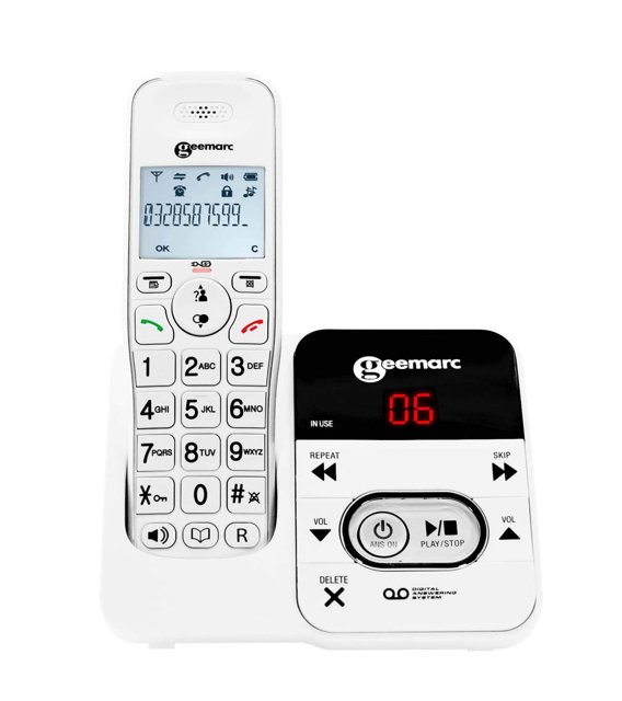 Geemarc DECT 295 Antwoordapparaat voorkant Geemarc DECT 295 Antwoordapparaat voorkant