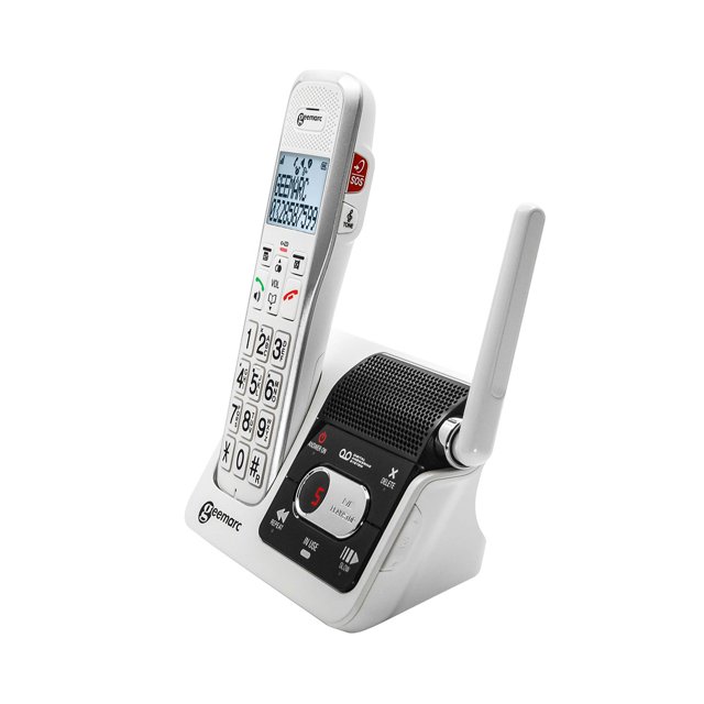 Geemarc Amplidect 595 Combi seniorentelefoon met SOS-knop – Schuin van achteren Geemarc Amplidect 595 Combi seniorentelefoon met SOS-knop – Schuin van achteren