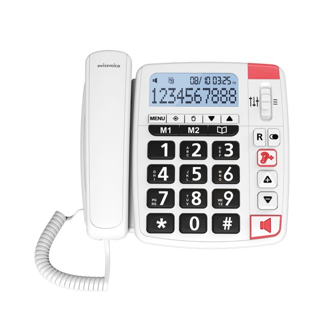 Swissvoice Xtra 1150 gehoorversterkende seniorentelefoon met sprekende toetsen en direct geheugen Swissvoice Xtra 1150 gehoorversterkende seniorentelefoon met sprekende toetsen en direct geheugen