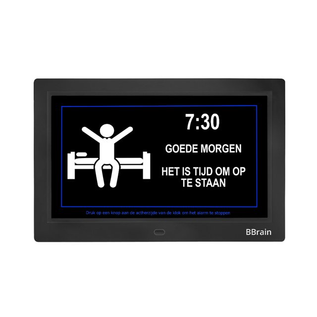 BBrain Analoge Dementieklok Zwart
