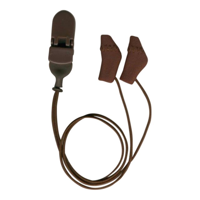 Ear Gear Micro, donkerbruin met koord Ear Gear Micro, donkerbruin met koord