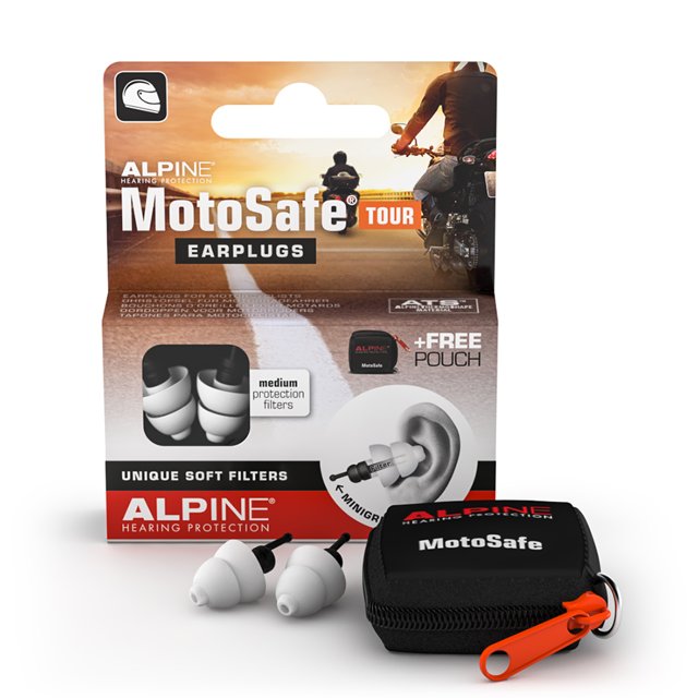 Alpine MotoSafe Tour – Motoroordoppen met opbergpouch en zachte filters Alpine MotoSafe Tour – Motoroordoppen met opbergpouch en zachte filters