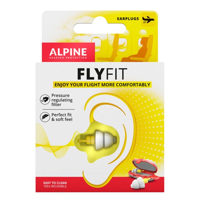 Alpine FlyFit Minigrip oordoppen voor vliegtuig – drukregulerend & comfortabel
