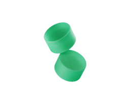 Alpine SoftSilicone oordoppen close-up. Zachte gehoorbescherming in het groen