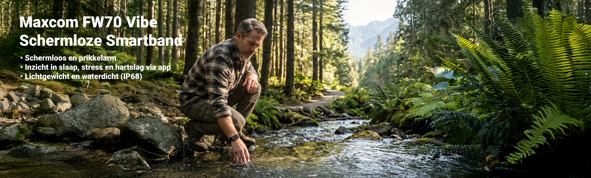 Maxcom FW70 bij HearPlanet – Slimme schermloze smartband voor meer overzicht en minder prikkels desktop