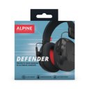 Alpine Defender verpakking premium gehoorbescherming zwart