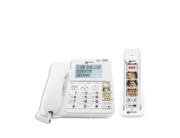 Geemarc Amplidect Combi 295 met Foto Handset Tweede Kans - vaste telefoon met fototoetsen en draadloze handset