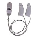 Grijze Ear Gear Mini hoes met bevestigingskoord – ademend en comfortabel bij langdurig gebruik