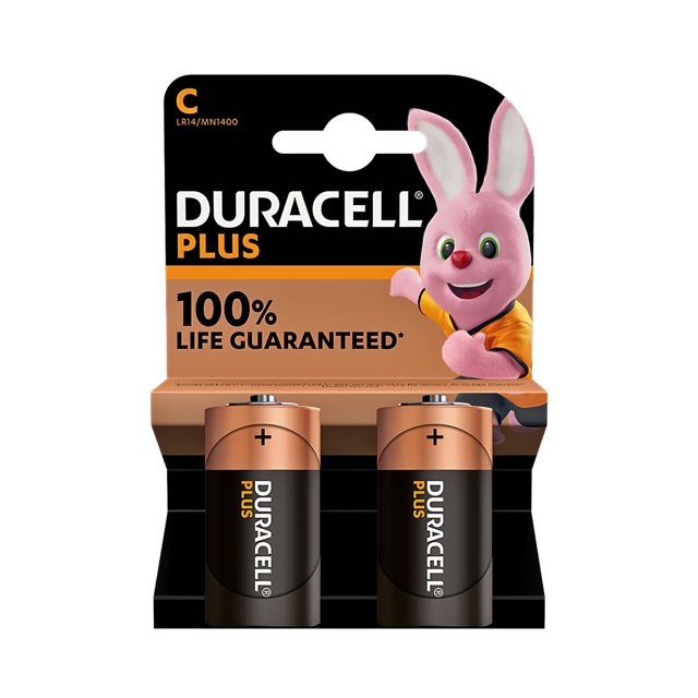 Duracell Plus Power Alkaline 100% C