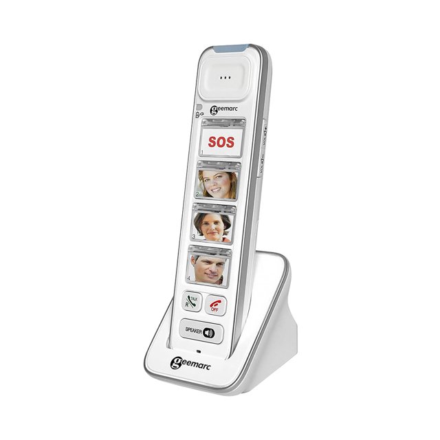 Geemarc Amplidect Combi 295 met Foto Handset Tweede Kans - draadloze handset met fotokieptoetsen en luidsprekerfunctie