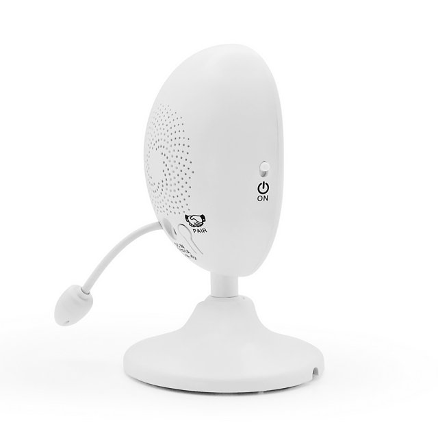 Zijkant van Geemarc Amplicall Babyfoon – Pair-knop en aan/uit-schakelaar Zijkant van Geemarc Amplicall Babyfoon – Pair-knop en aan/uit-schakelaar