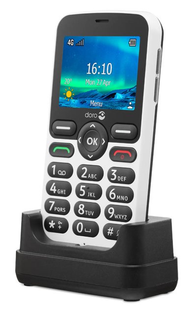 Doro 5860 Senioren GSM Zwart/Wit lader