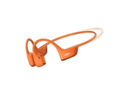 Voorzijde van de Shokz OpenRun Pro 2 Mini Oranje Hoofdtelefoon – lichtgewicht bone conduction sportkoptelefoon in oranje – HearPlanet