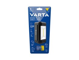 Varta Work Flex Area Light – Verpakking met productinformatie en specificaties