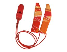 Ear Gear FM hoortoestel beschermingshoesje, oranje-rood met koord