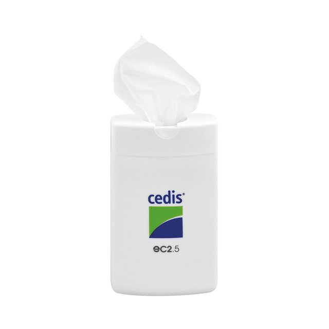 Cedis Reinigingsdoek EC2.5 Dispenser – 25 stuks desinfectiedoekjes voor gehoorapparaat reiniging Cedis Reinigingsdoek EC2.5 Dispenser – 25 stuks desinfectiedoekjes voor gehoorapparaat reiniging