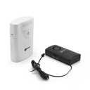 Zijaanzicht van Geemarc PSA200 waarschuwingskussen met aangesloten sensor Zijaanzicht van Geemarc PSA200 waarschuwingskussen met aangesloten sensor