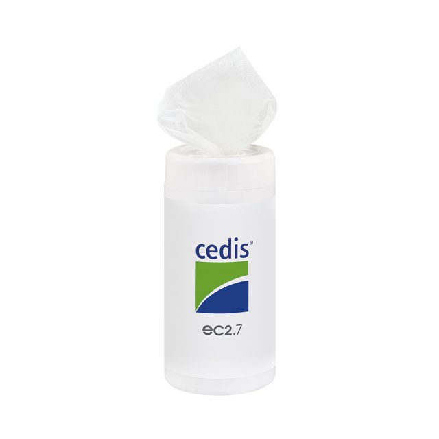 Cedis EC2.7 desinfectiedoekjes – Dispenser met 90 reinigingsdoekjes voor hoortoestellen en oorstukjes Cedis EC2.7 desinfectiedoekjes – Dispenser met 90 reinigingsdoekjes voor hoortoestellen en oorstukjes