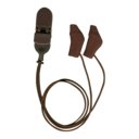 Chocoladebruine Ear Gear Micro hoes met bevestigingskoord – bescherming tegen vocht en stof