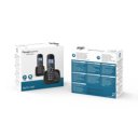 Verpakking van de Amplicomms BigTel 1502 Duo met productspecificaties in meerdere talen en duidelijke productfoto Verpakking van de Amplicomms BigTel 1502 Duo met productspecificaties in meerdere talen en duidelijke productfoto