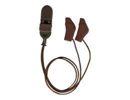 Ear Gear Micro, donkerbruin met koord