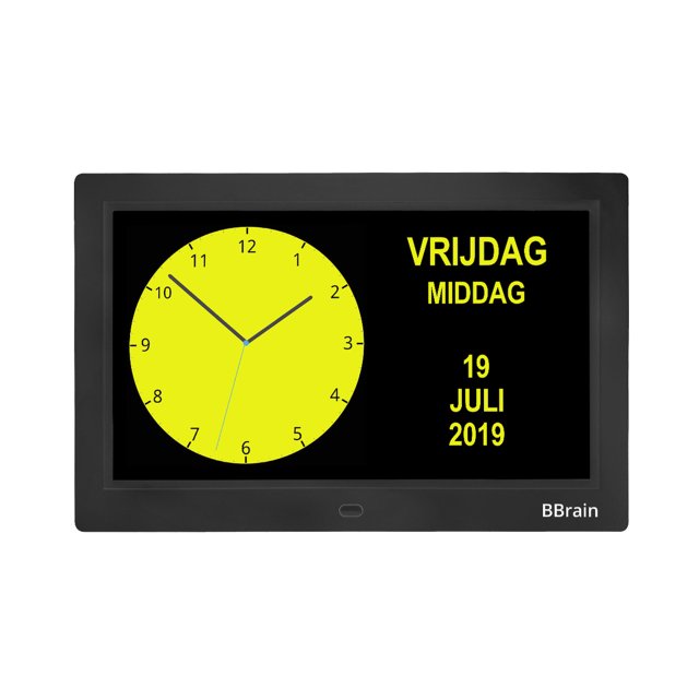 BBrain Analoge Dementieklok Zwart