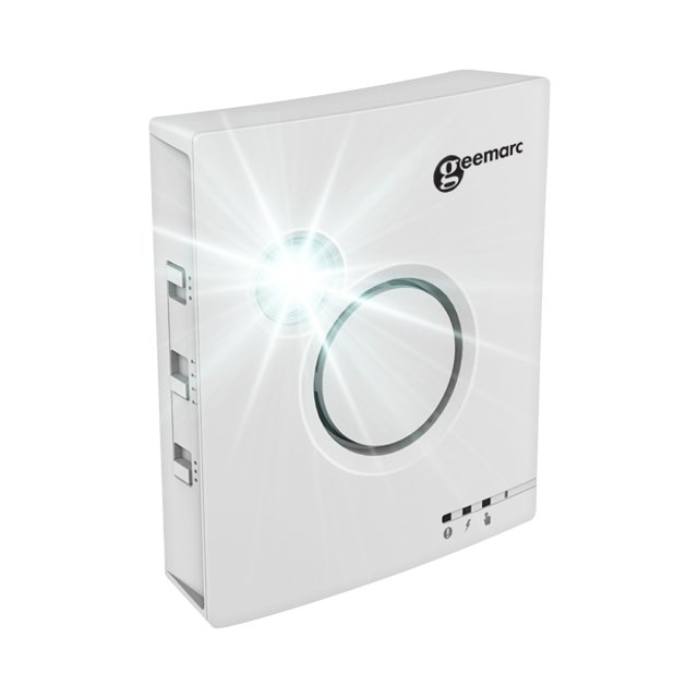 Geemarc U.L.E. ringer met extra luid volume en helder flitslicht – Vooraanzicht Geemarc U.L.E. ringer met extra luid volume en helder flitslicht – Vooraanzicht