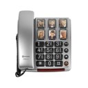 Amplicomms BigTel 40 Plus Zilver Tweede Kans voorkant telefoon fototoetsen