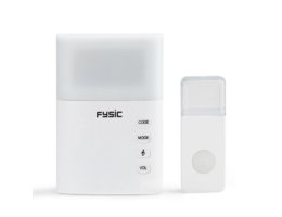 Fysic FD-110 draadloze deurbel met flitslicht – ontvanger en beldrukker set