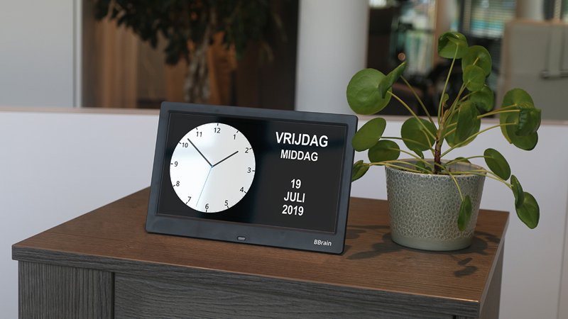 BBrain Analoge Dementieklok Zwart