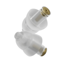 Close-up van Alpine MusicSafe Classic oordoppen met verwisselbare filters