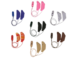 Ear Gear Cochlear hoesjes met bevestigingskoord in diverse kleuren – ontworpen voor cochleaire hoortoestellen
