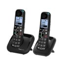 Amplicomms BigTel 1502 Duo draadloze telefoons met grote knoppen, helder scherm en twee laadstations Amplicomms BigTel 1502 Duo draadloze telefoons met grote knoppen, helder scherm en twee laadstations