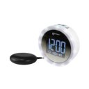 Digitale wekker Geemarc Wake & Shake Star met groot verlicht display en aangesloten trilkussen voor slechthorenden en diepe slapers.
