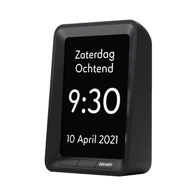 BBrain Sprekende Kalenderklok Zwart – Zaterdag 9:30 uur weergave
