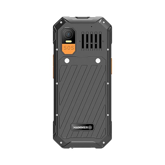 Hammer Mobiele Telefoon 6 LTE 4G VoLTE achterkant met SOS-knop, camera en versterkte behuizing Hammer Mobiele Telefoon 6 LTE 4G VoLTE achterkant met SOS-knop, camera en versterkte behuizing