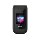 Maxcom MM827 senioren mobiele telefoon 4G in gesloten stand met kleurenscherm en camerafunctie aan de voorkant