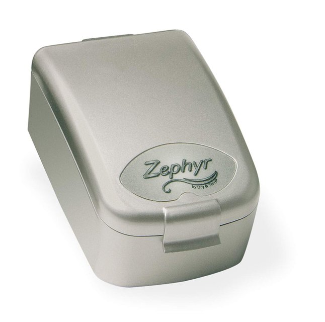Dry & Store Zephyr hoortoestel droogbox gesloten weergave Dry & Store Zephyr hoortoestel droogbox gesloten weergave