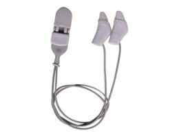 Ear Gear Micro, grijs hoortoestel hoesje met koord