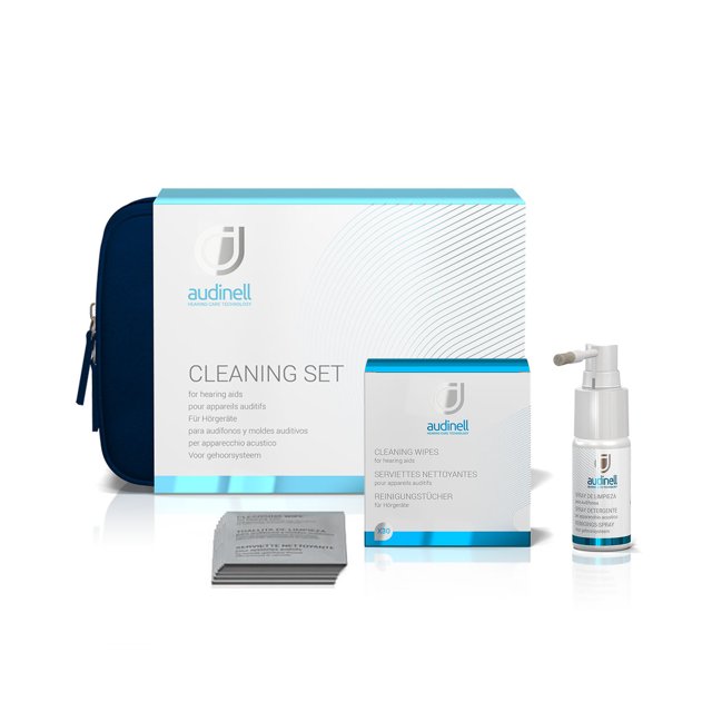 Audinell Startset Deluxe IHO/AHO – inhoud van de reinigingsset inclusief doekjes, reinigingsspray en accessoires voor hoortoestelonderhoud – HearPlanet Audinell Startset Deluxe IHO/AHO – inhoud van de reinigingsset inclusief doekjes, reinigingsspray en accessoires voor hoortoestelonderhoud – HearPlanet