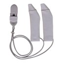 Ear Gear FM hoortoestel hoesjes, grijs met koord Ear Gear FM hoortoestel hoesjes, grijs met koord