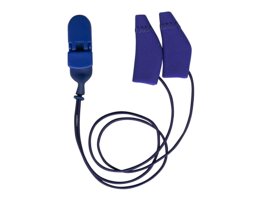 ear gear mini curved met koord, blauw