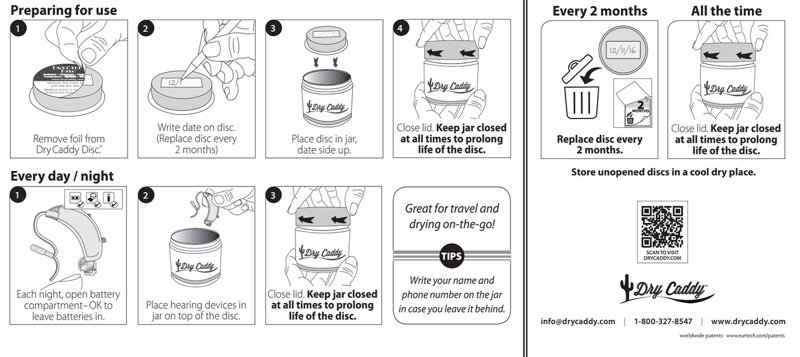 Instructiekaart DryCaddy – Stap-voor-stap gebruiksaanwijzing Instructiekaart DryCaddy – Stap-voor-stap gebruiksaanwijzing
