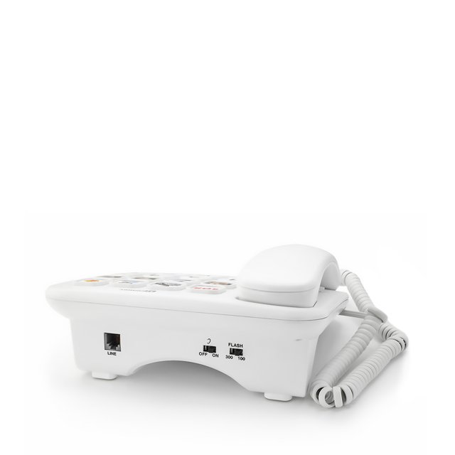 Geemarc Fototelefoon 110 Tweede Kans - Aansluitingen aan de achterkant van het toestel