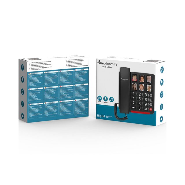 Amplicomms BigTel 40 Plus Zwart verpakking