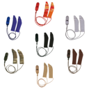 Ear Gear FM hoesjes met koord in diverse kleuren – geschikt voor hoortoestellen van 5,08 tot 7,62 cm