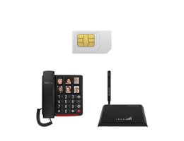 Amplicomms BigTel 40 Plus Zwart + EasySaver 4G VoLTE Zwart